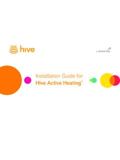 Installation Guide for Hive Active Heating™
