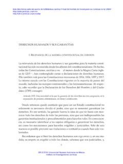 DERECHOS HUMANOS Y SUS GARANT&#205;AS - UNAM