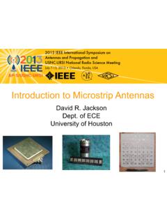 Introduction to Microstrip Antennas - University of Houston