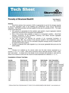 Porosity of Structural Backfill Tech Sheet # 1 - Hancor
