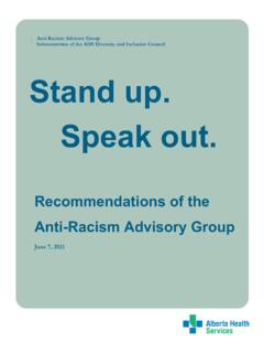 Report and Recommendations of the Anti-Racism Advisory …
