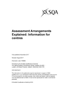 Assessment Arrangements Explained: Information …