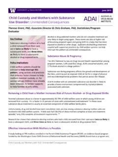 Child Custody and Mothers with Substance Use Disorder ...