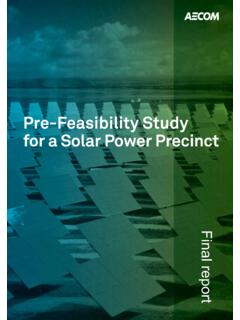 Pre-Feasibility Study for a Solar Power Precinct