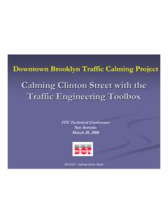 Calming Clinton Street with the Traffic Engineering Toolbox
