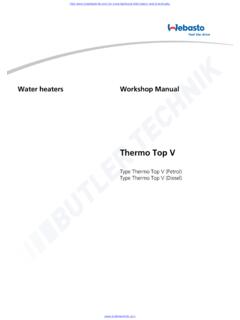 Thermo Top V - Espar Eberspacher Webasto Heating