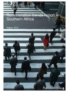 Remuneration trends report – Southern Africa