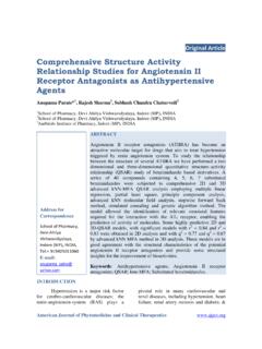 Comprehensive Structure Activity Relationship Studies for ...
