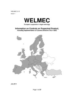 WELMEC .10 Issue 1 WELMEC