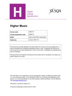 Higher Music - SQA