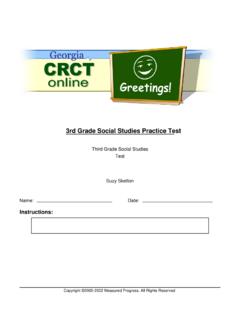 3rd Grade Social Studies Practice Test - Henry County Schools