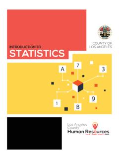 COUNTY OF INTRODUCTION TO LOS ANGELES STATISTICS