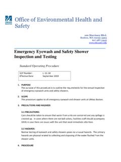 Emergency Eye Wash and Safety Shower Inspection