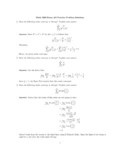 Math 2260 Exam #3 Practice Problem Solutions