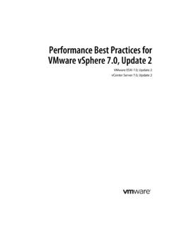 Performance Best Practices for VMware vSphere 7.0, Update 2