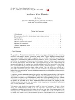 Nonlinear Wave Theories - John Fenton Homepage