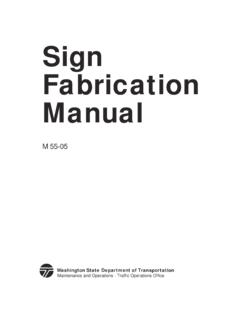 Sign Fabrication Manual M 55-05