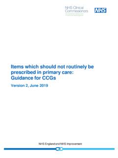 Items which should not routinely be ... - NHS England