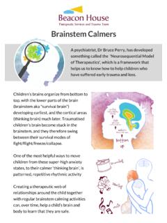 Brainstem Calmer Activities - Beacon House