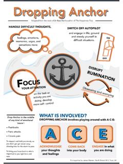 Dropping Anchor Russ Harris Infographic - Leeds TH