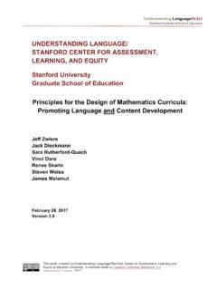 UNDERSTANDING LANGUAGE/ STANFORD CENTER FOR …