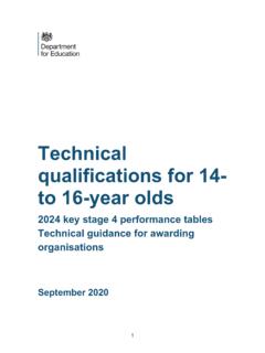 Technical qualifications for 14- to 16-year olds - GOV.UK