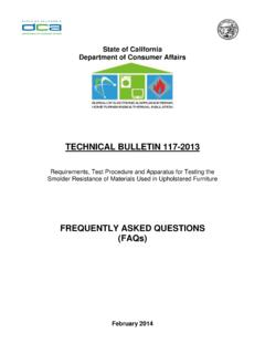 TECHNICAL BULLETIN 117-2013 - California Department of ...