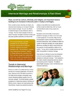 Interracial Marriage and Relationships: A Fact Sheet