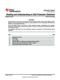 Reading and Understanding an ESD Protection …