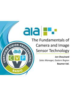 The Fundamentals of Camera and Image Sensor Technology