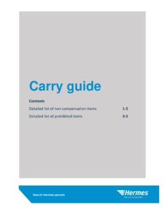 Carry guide - myHermes