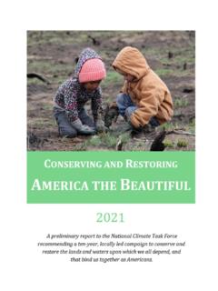Report: Conserving and Restoring America the Beautiful …