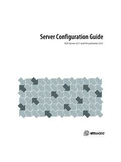 Server Configuration Guide - VMware