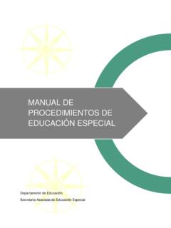 Manual de procedimientos de educaci&#243;n especial 2020