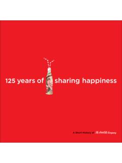 For 125 years, we have been refreshing the world.