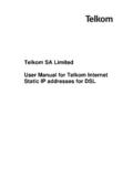 Telkom SA Limited User Manual for Telkom …