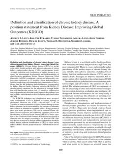 Position Paper Definition and Classification of Chronic Kidney …