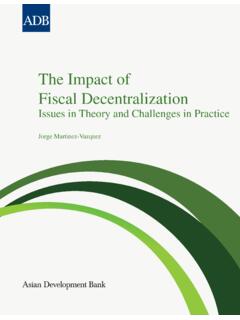 The Impact of Decentralization: Issues in Theory and ...