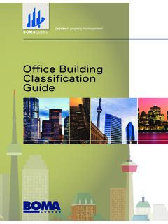 Office Building Classification Guide - BOMA Canada