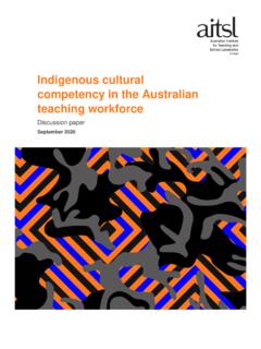 Indigenous cultural competency in the Australian teaching ...