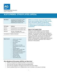 ALKYLPHENOL ETHOXYLATES (APEOs) - AFIRM Group
