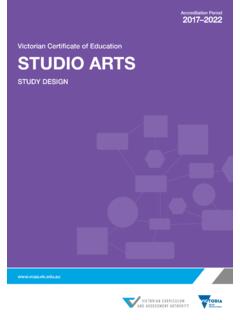 Victorian Certificate of Education STUDIO ARTS