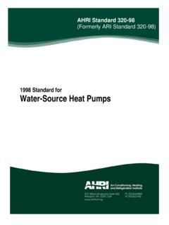 1998 Standard for Water-Source Heat Pumps