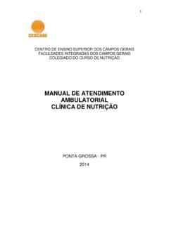 MANUAL DE ATENDIMENTO AMBULATORIAL CL&#205;NICA DE …