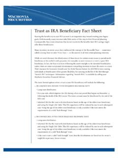 Trust as IRA Beneficiary Fact Sheet - wfadv