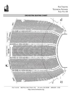 Seating Layouts - Fox Theatre