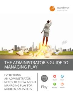 THE ADMINISTRATOR’S GUIDE TO MANAGING PLAY