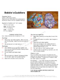 Bobbie's Preemie Cuddlers