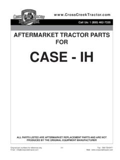 Aftermarket Case IH Tractor Parts Catalog