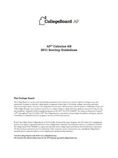 ap11 calculus ab scoring guideline - College Board
